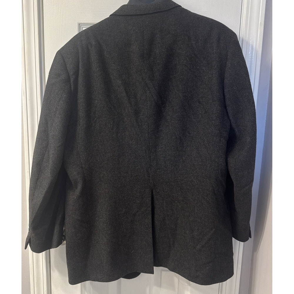 Hart Schaffner Marx Camel Hair Blazer Sport Coat Mens 46 Grey 2 Button Vented - Picture 9 of 16